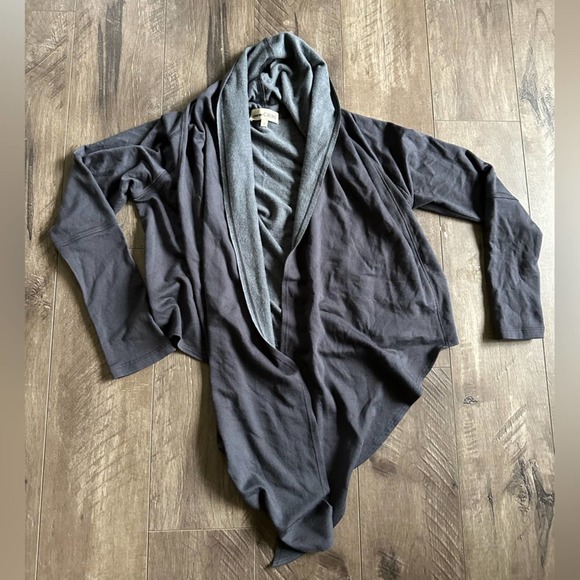 Johnny Was Calme Tie Front Cardigan Grey S NWOT - Picture 3 of 4